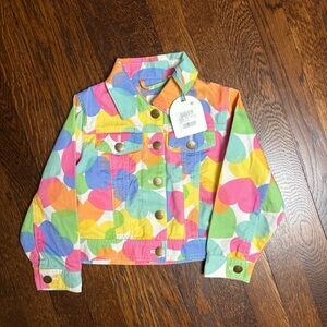 Vibrant Multicolor Kids Jean Jacket